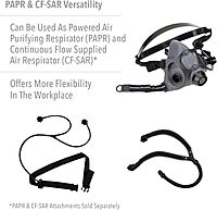 Honeywell Home North 5500 Series Niosh-Approved Half Mask Respirator, Small (550030S), Black