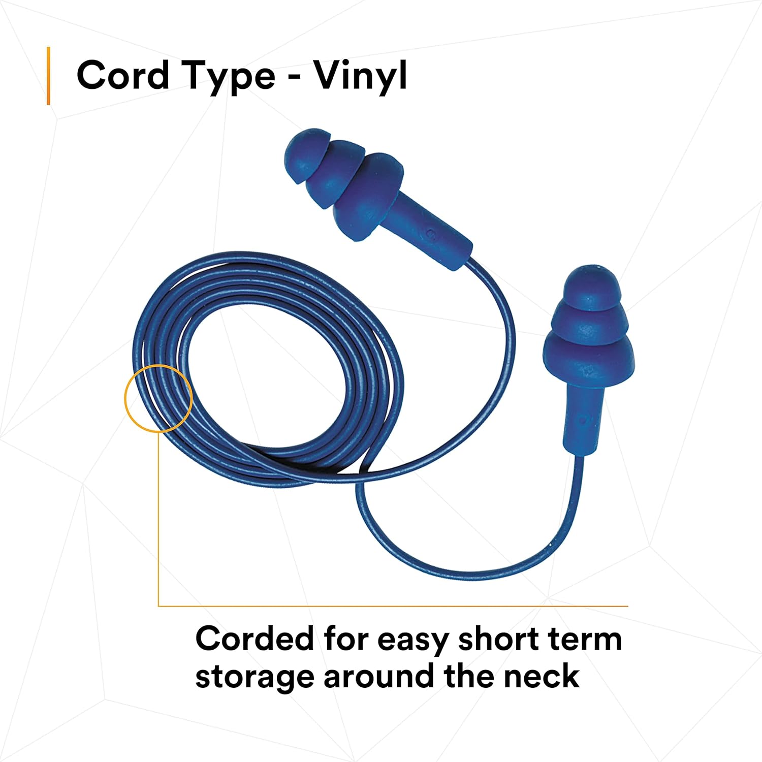3M E-A-R UltraFit Earplugs 340-4007, Metal Detectable, Corded, Poly Bag, 400 Pair/Case