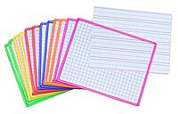 KleenSlate Rectangular Paddle Replacement Surfaces, 8in x 10in, Assorted Colors, Pack Of 12