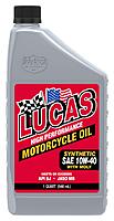 Lucas Oil High Performance 4T Motorcycle Oil with Moly 10W-40