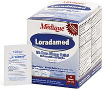 Medique Loradamed Allergy Relief 10 mg Loratadine Tablet, 1 per Box Medication