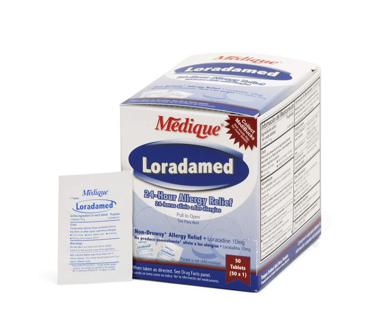 Medique Loradamed Allergy Relief 10 mg Loratadine Tablet, 1 per Box Medication