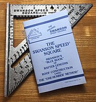 SWANSON Tool Co S0101 7 Inch Speed Square, Blue 7" Speed Square