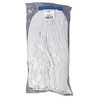 Boardwalk Mop Head, Economical Lie-Flat Head, Rayon Fiber, 20oz, White, 12/Carton
