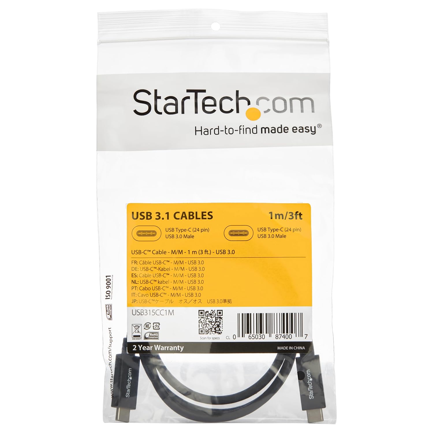 STARTECH.COM USB-C Cables - Type C to A/B/C/Mini