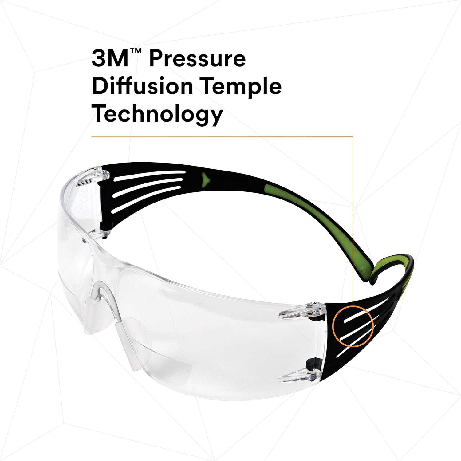3M SecureFit Protective Eyewear, Polycarbonate Frame, SF420AF 400 Series, Anti-Fog Lens, +2.0 Diopter, One Size