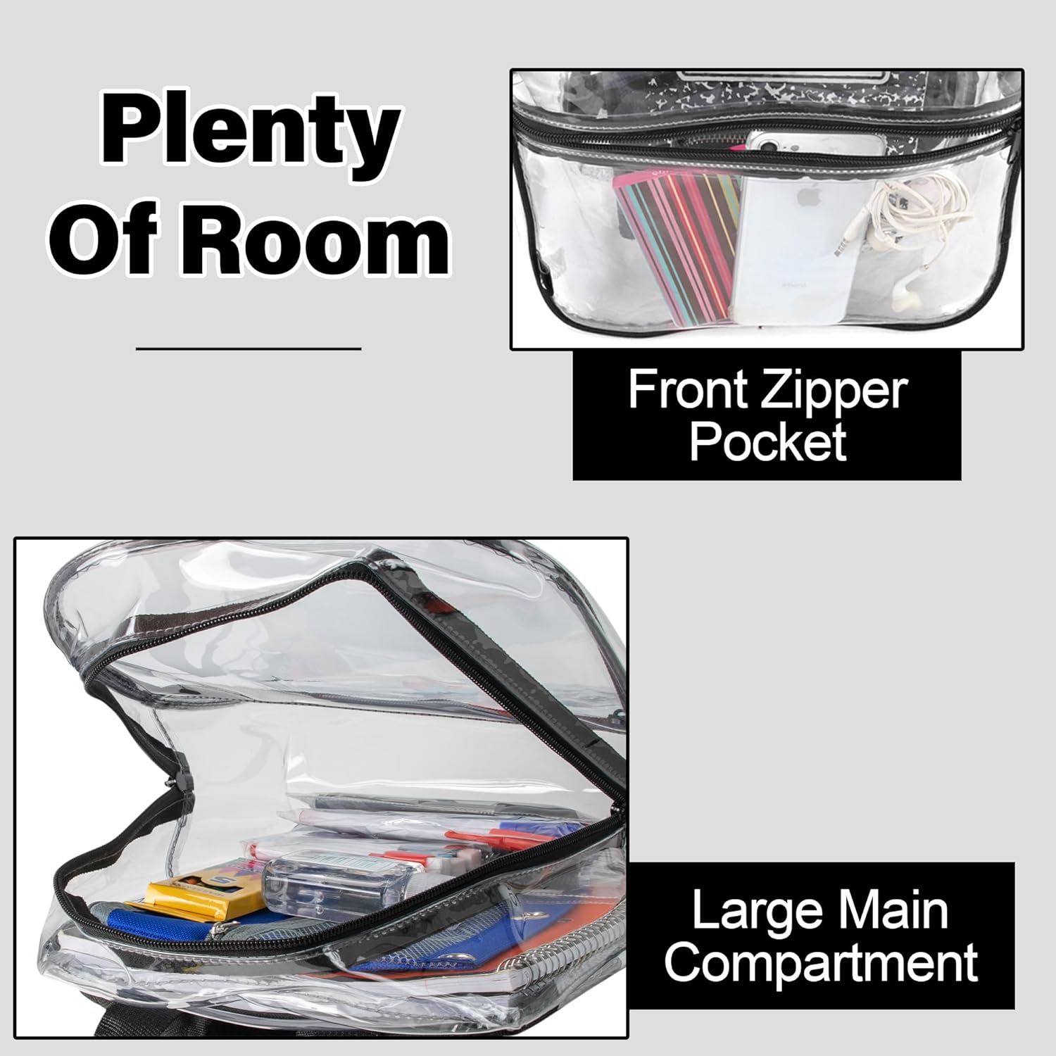 TRAILMAKER Mini Clear Stadium-Approved Backpack