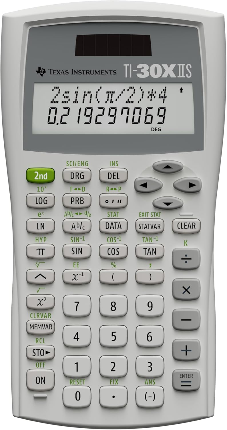 Texas Instruments TI-30X IIS Two-Line Scientific Calculator