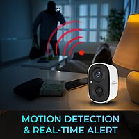 Gyration 1080P Wireless Security WiFi Cameras for Home Security, Wireless Outdoor with Motion Detection