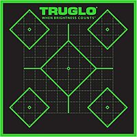 TRUGLO TRU-SEE 5-Diamond Splatter Targets - Fluorescent Self-Adhesive