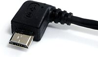 StarTech.com 3 ft / 91cm Micro USB Cable - A to Left Angle Micro B - USB Type A - 90 Degree Micro-USB Type B (M) - Black (UUSBHAUB3LA)