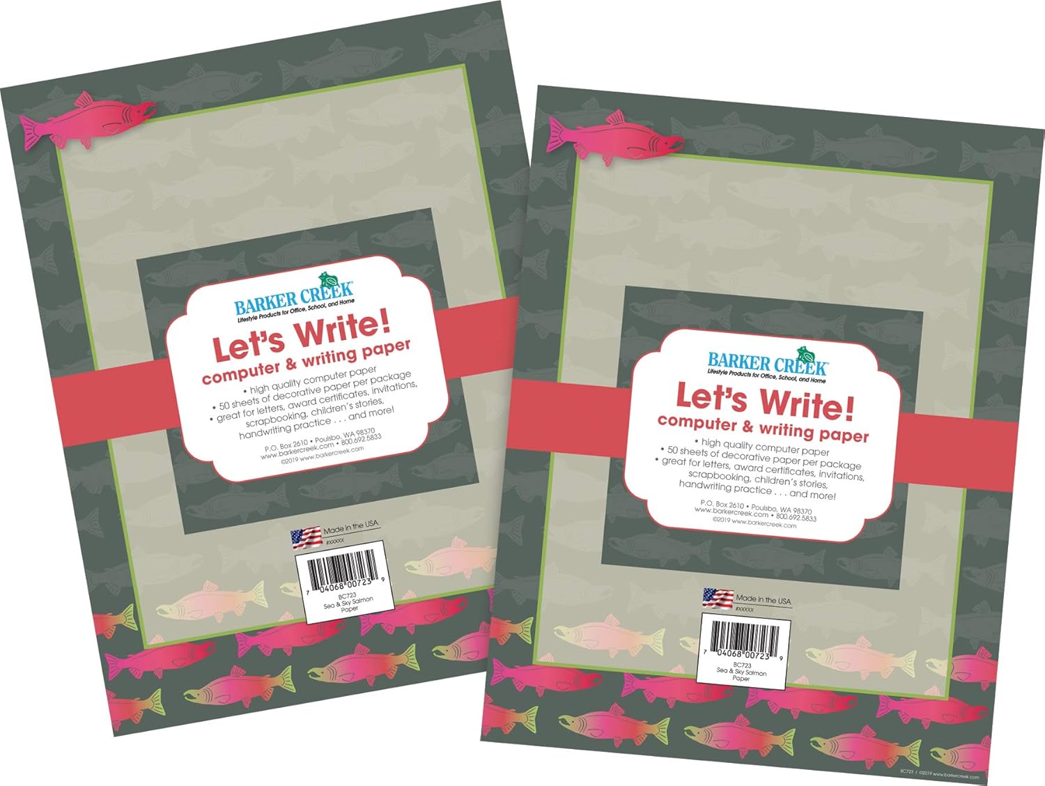 BARKER CREEK Designer Decorative Computer Paper, Letter 8.5 x 11, 100 Sheets