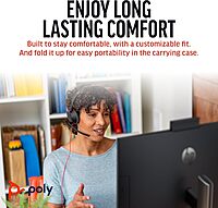 Poly Blackwire 5220 Stereo USB-C Headset + 3.5mm Plug + USB-C/A Adapter - Microsoft Teams Certification - 8X231AA