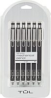 TUL® Mechanical Pencils, 0.7 mm, Black Barrels, Pack Of 6 Pencils