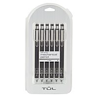 TUL® Mechanical Pencils, 0.7 mm, Black Barrels, Pack Of 6 Pencils