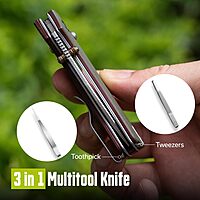 CIVIVI Small Pocket Knife for EDC, Baby Banter 2 - TG Crossbar Lock folding Knife with 2.34" 14C28N Blade Two-toned G10 Handle, Titanium Thumb Stud Opener C24074-1