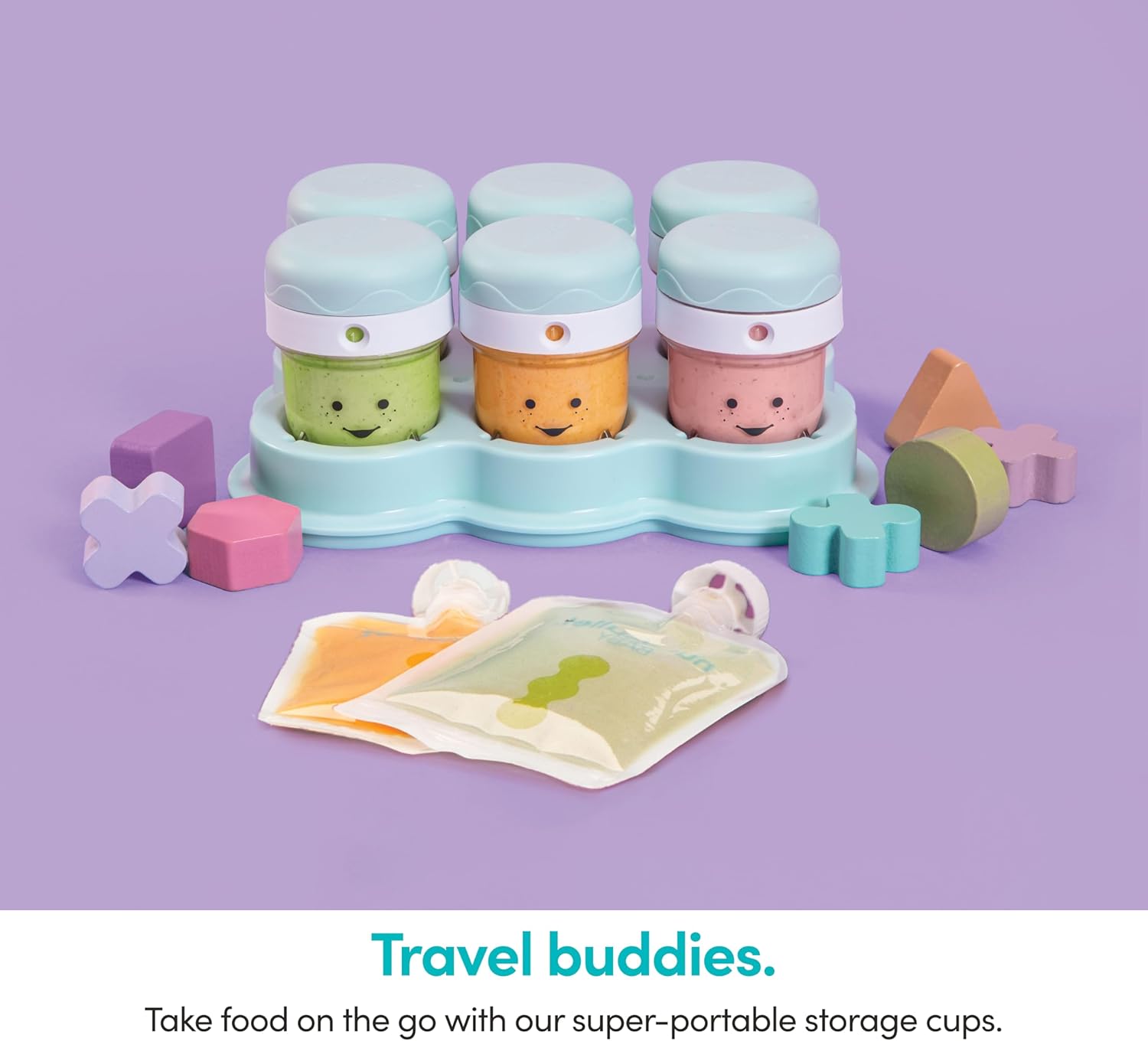 NutriBullet NBY-50100 Baby Complete Food-Making System, 32-Oz, White, Blue, Clear 32-oz.