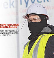 Balaclava, Winter Face Mask, Thermal Black Fleece, Ergodyne N-Ferno 6821