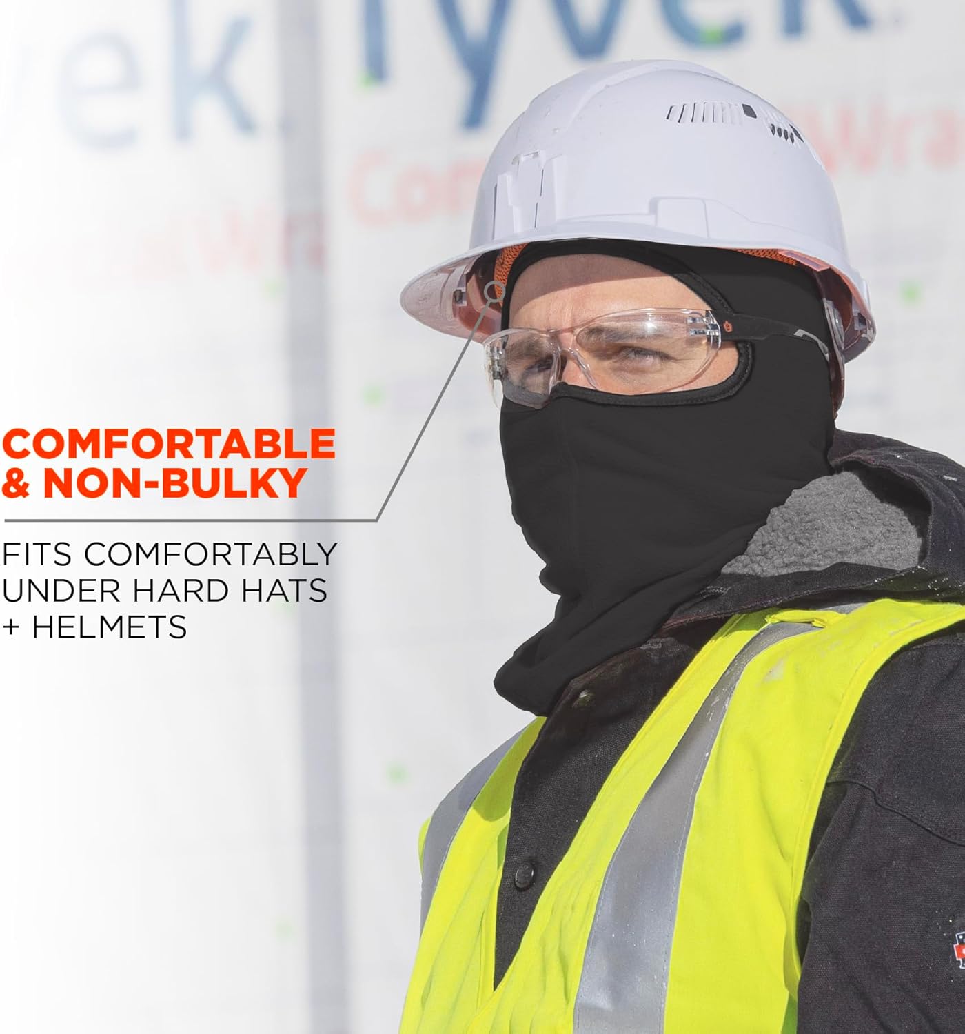 Balaclava, Winter Face Mask, Thermal Black Fleece, Ergodyne N-Ferno 6821