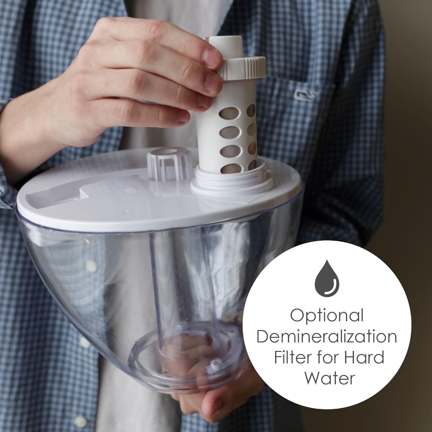 CRANE Drop 1-Gallon Ultrasonic Cool Mist Humidifier