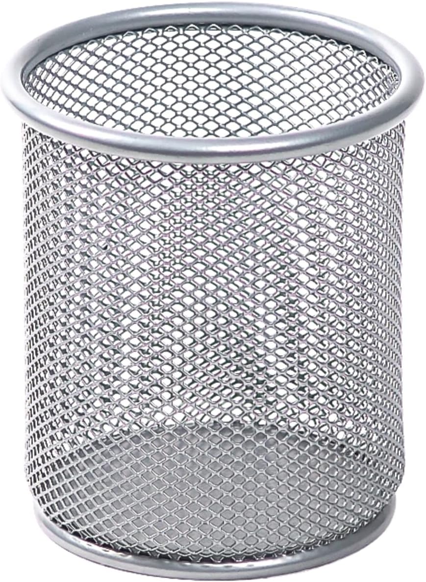 Office Depot® Brand Mesh Pencil Cup, Silver