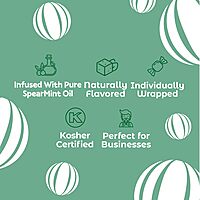 Colombina Jumbo Spearmint Balls, Individually Wrapped Natural Spearmint Flavored Candy, Ideal for Halloween and Christmas, 2.4 lbs (120 Count) Hard Spearmint Balls - 1 Pack - 120 Count