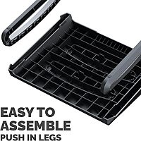 Fellowes Breyta Ergonomic Adjustable Foot Rest Black Ergonomic Footrest Breyta Black