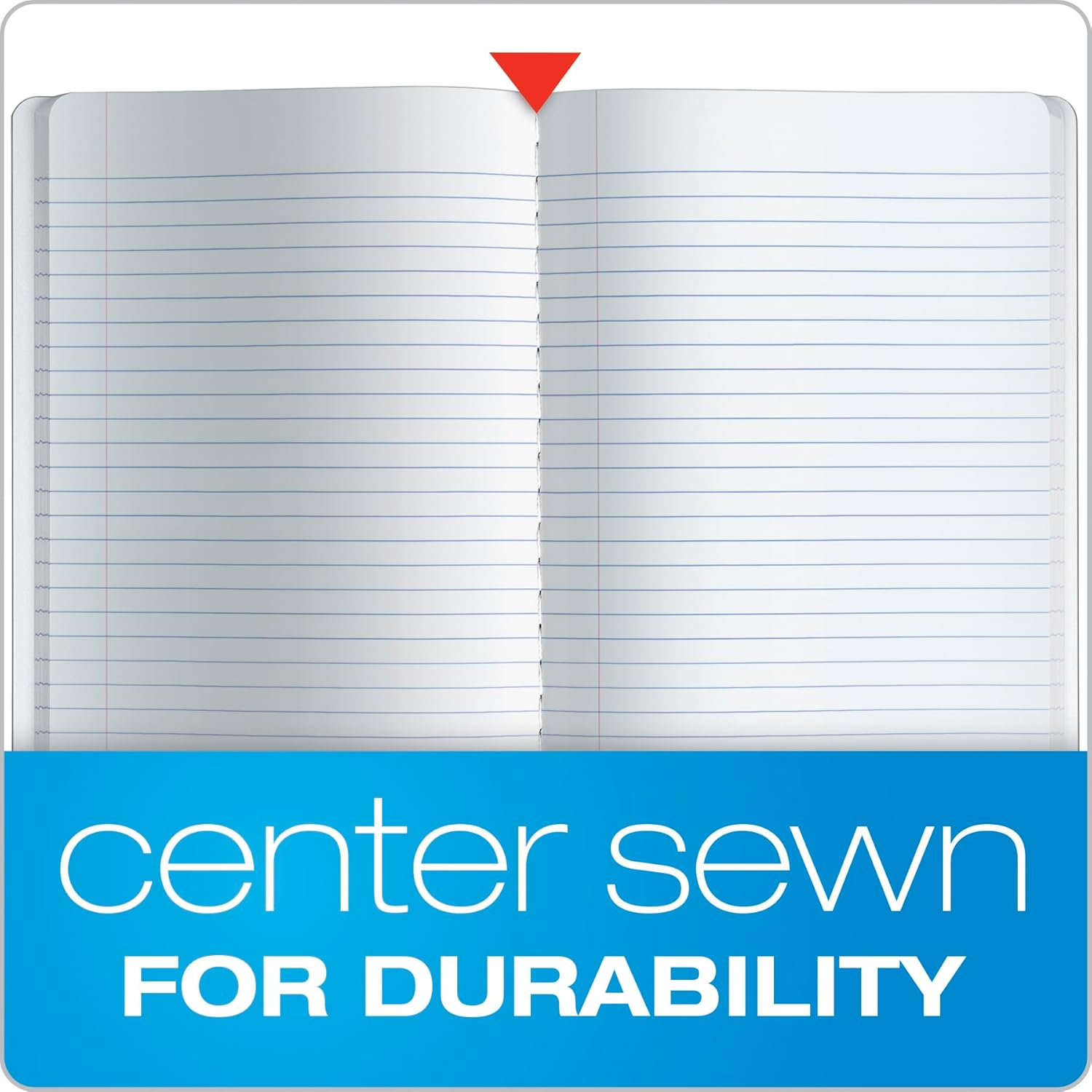 TOPS Composition Book, 7-1/2in x 9-3/4in, Wide Rule, 100 Sheets, Black Marble