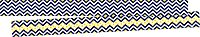 Barker Creek Double-Sided Border 6-Pack, Chevron, Multi-Design, 35' Each of 6 Colorful Sets of Double-Sided Border with Coordinating Chevron Designs, 210' of Trim Total (4000)