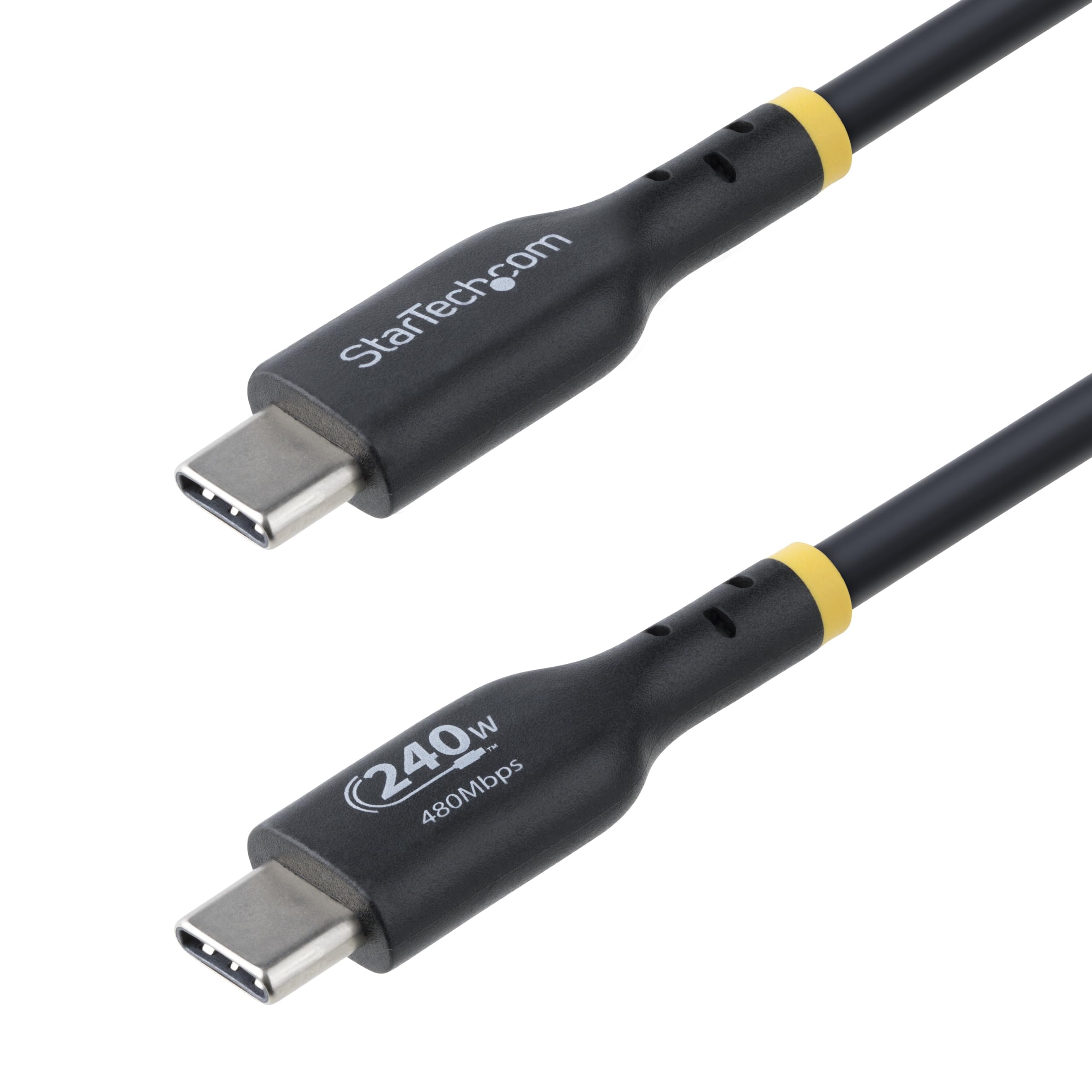 StarTech.com USB-C Charging Cable, USB-IF Certified, 240W PD 3.1 EPR