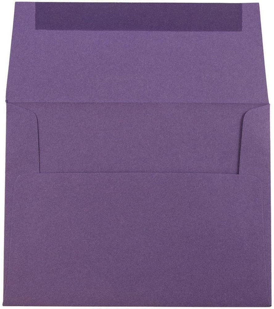 JAM PAPER Premium Dark Purple Invitation Envelopes - 25/Pack