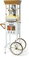 NOSTALGIA Vintage-Style Professional Popcorn Cart with 8 oz Kettle