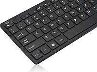 SlimTouch WKB-1100BB Bluetooth 3.0 Mini Keyboard with Scissor-Switch, Multimedia and Internet Hotkeys, 78-Key US Layout