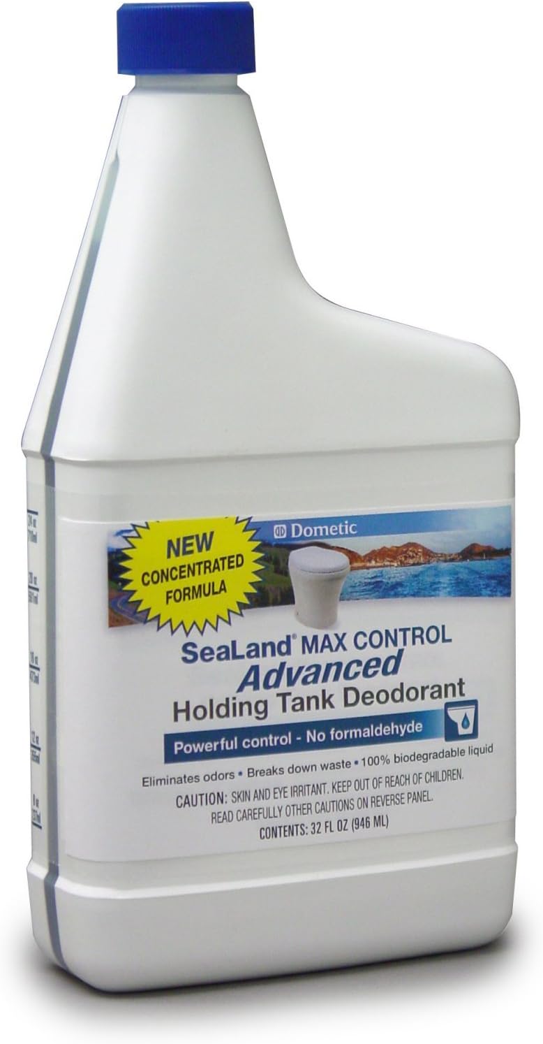 Dometic 379700029, Max Control Natural Waste Digester and Odor Eliminator Bottle, 8oz, 4- Pack