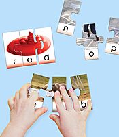 Key Education Big Box of Little Word Toddler Puzzle, Photo, CVC and Sight Words Building Games, Phonics Preschool Learning Activities for Kids Ages 4+ 180 piece