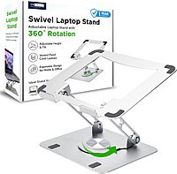 Uncaged Ergonomics Swivel Adjustable Laptop Stand for Desk