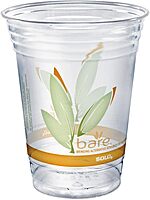 SOLO RTP16DBAREPK Bare Eco-Forward RPET Cold Cups, 16-18 oz, Clear, 50/Pack