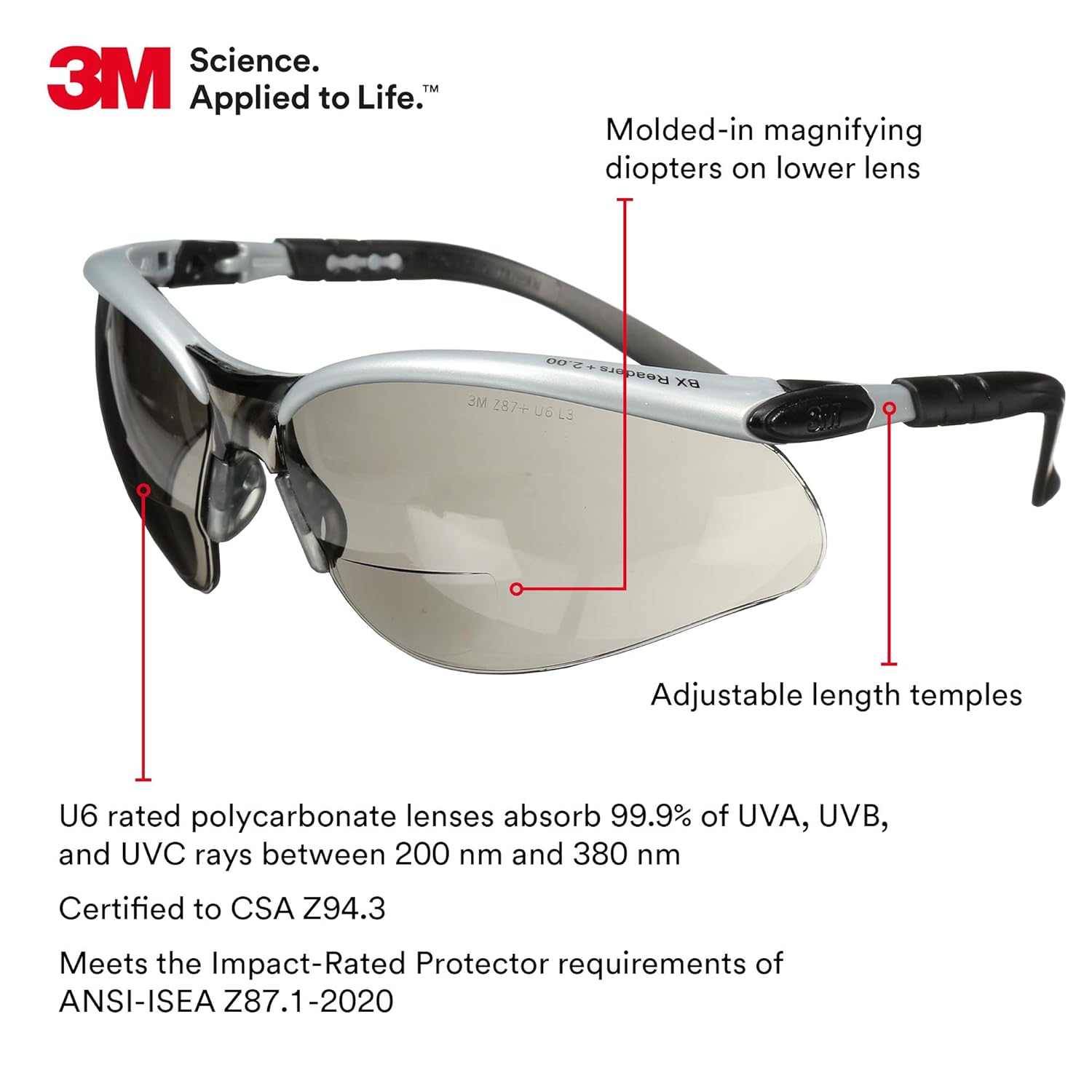 3M BX Reader Protective Eyewear