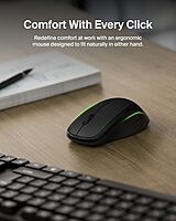 Belkin Wireless Keyboard and Mouse with USB-A Receiver - Keyboard Set withWireless Mouse, Ergonomic Design for Home, Office