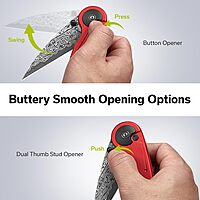 CIVIVI Starflare Pocket Knife, 3.3\" Folding Button Lock