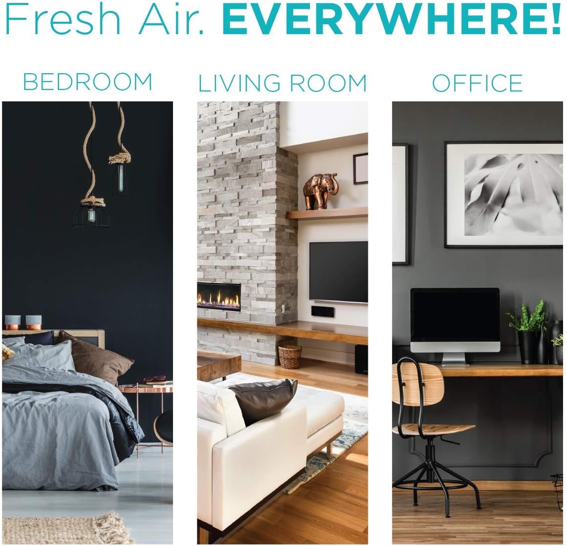 BLACK+DECKER Tabletop Air Purifier with Indicator Lights, HEPA Air Purifier for Rooms Up To 435 Sq. Ft. per 5 Air Changes