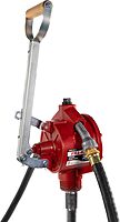 Fill-Rite FR152 Piston Hand Pump with Hose & Nozzle Spout, Red