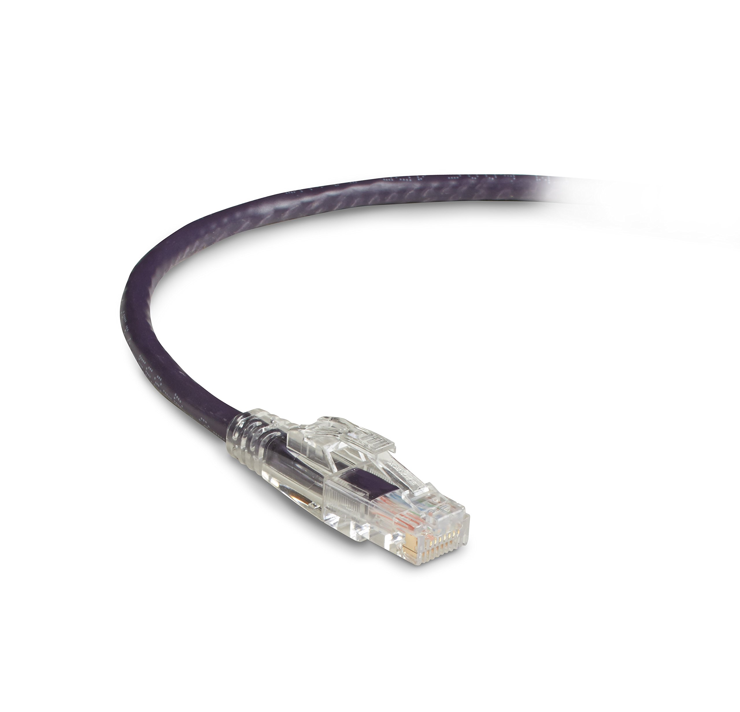 Black Box Corporation 7FT Violet CAT6 550MHZ Patch Cable UTP cm Locking SNAGLESS