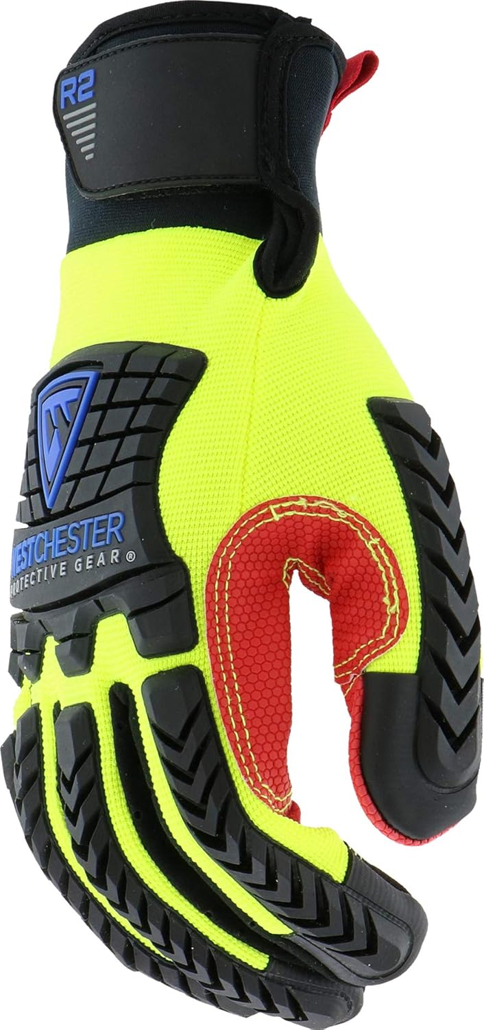 West Chester 87810 XL R2 Reinforced Comfort Impact Glove, XL, Multi-Colored