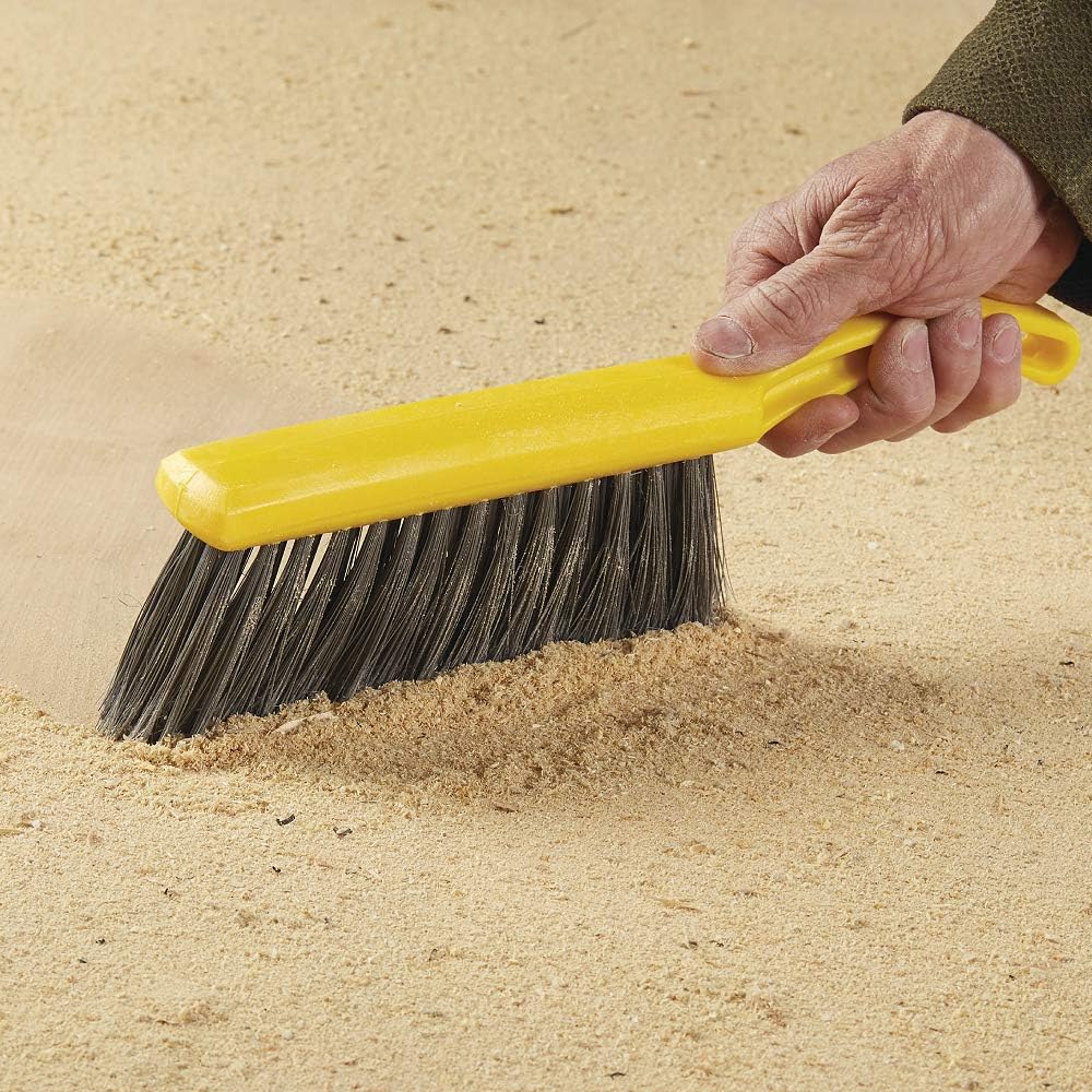 Rubbermaid Commercial 8 Inch Counter Brush Flagged Polypropylene Fill for Smooth Surface Sweeping Yellow 12.5"