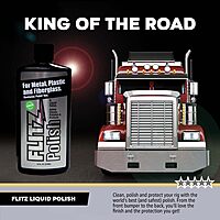 Flitz Multi Purpose Metal Polish Liquid - 16oz Bottle of USA-Made Tarnish Remover - For Aluminum, Chrome, Brass, Nickel