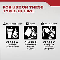 Kidde, FA110G, Multi Purpose Fire Extinguisher for Home, Office, Dorm, Residential, 1A10BC 1 Pack