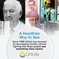 OttLite® Wellness Series Capture Clip-On LED Ring Light, 25"H, 11.5W, Black