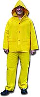 MCR Safety 3-Piece Rain Suit with Pants, 2X-Large, Yellow