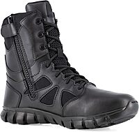 Reebok Men's Sublite Cushion 8" Tactical Waterproof Boot with Side Zipper